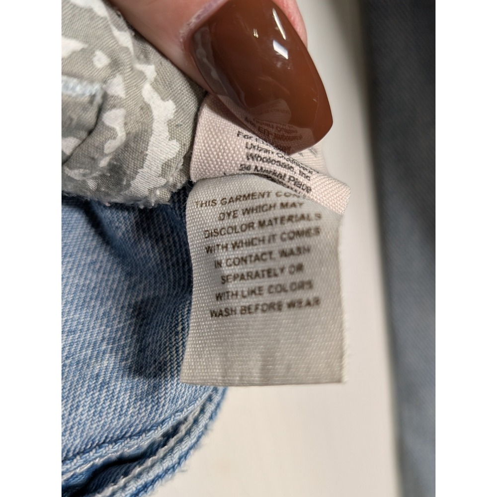 FREE PEOPLE Womens XS‎ Blue Denim Button-Up Pockets Jean Jacket - Picture 5 of 8